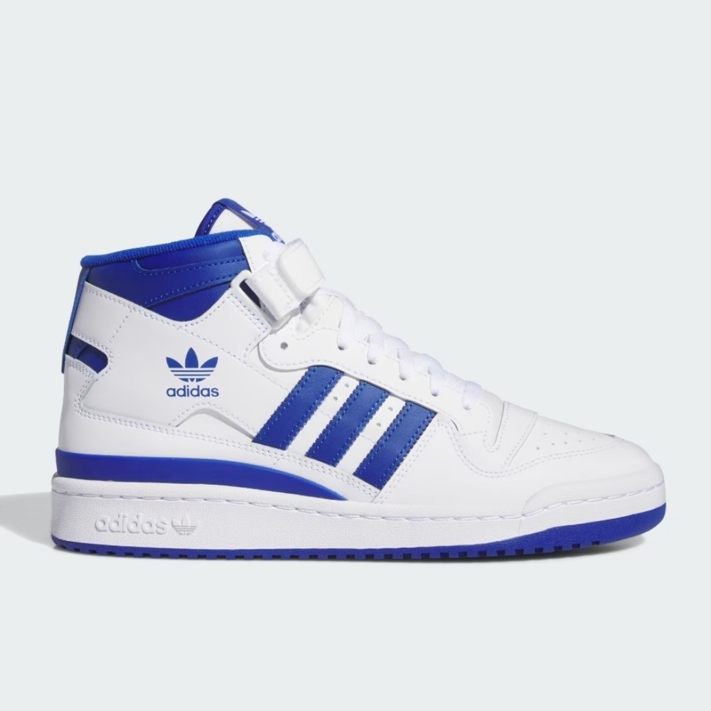 Adidas Forum High-Top Sneakers - Bue and White